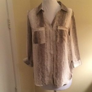 Blouse with Snake Skin Print